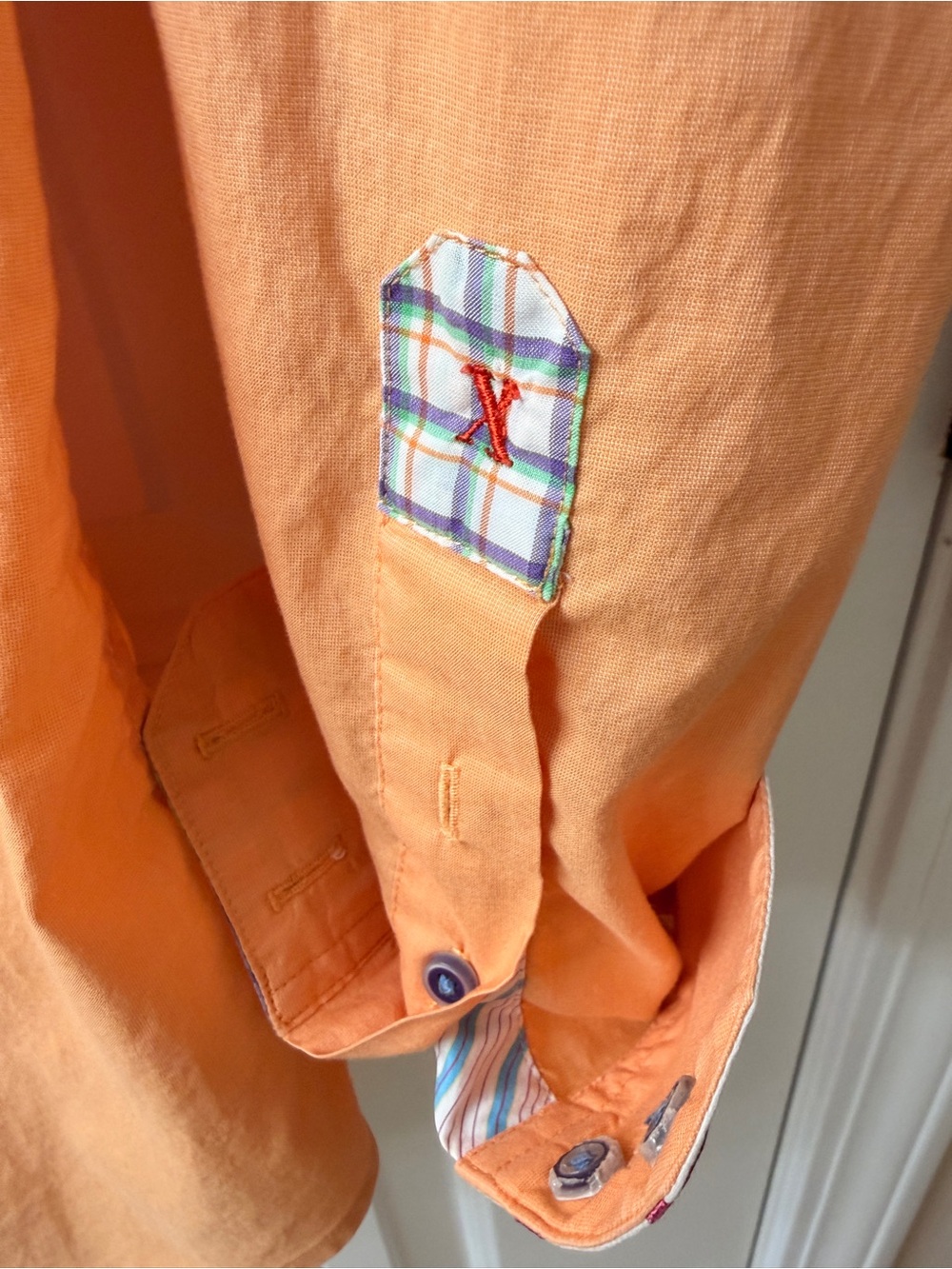 Robert Graham X Collection Bay Shore Sport Shirt Sz M Orange Mint Condition - Picture 2 of 10